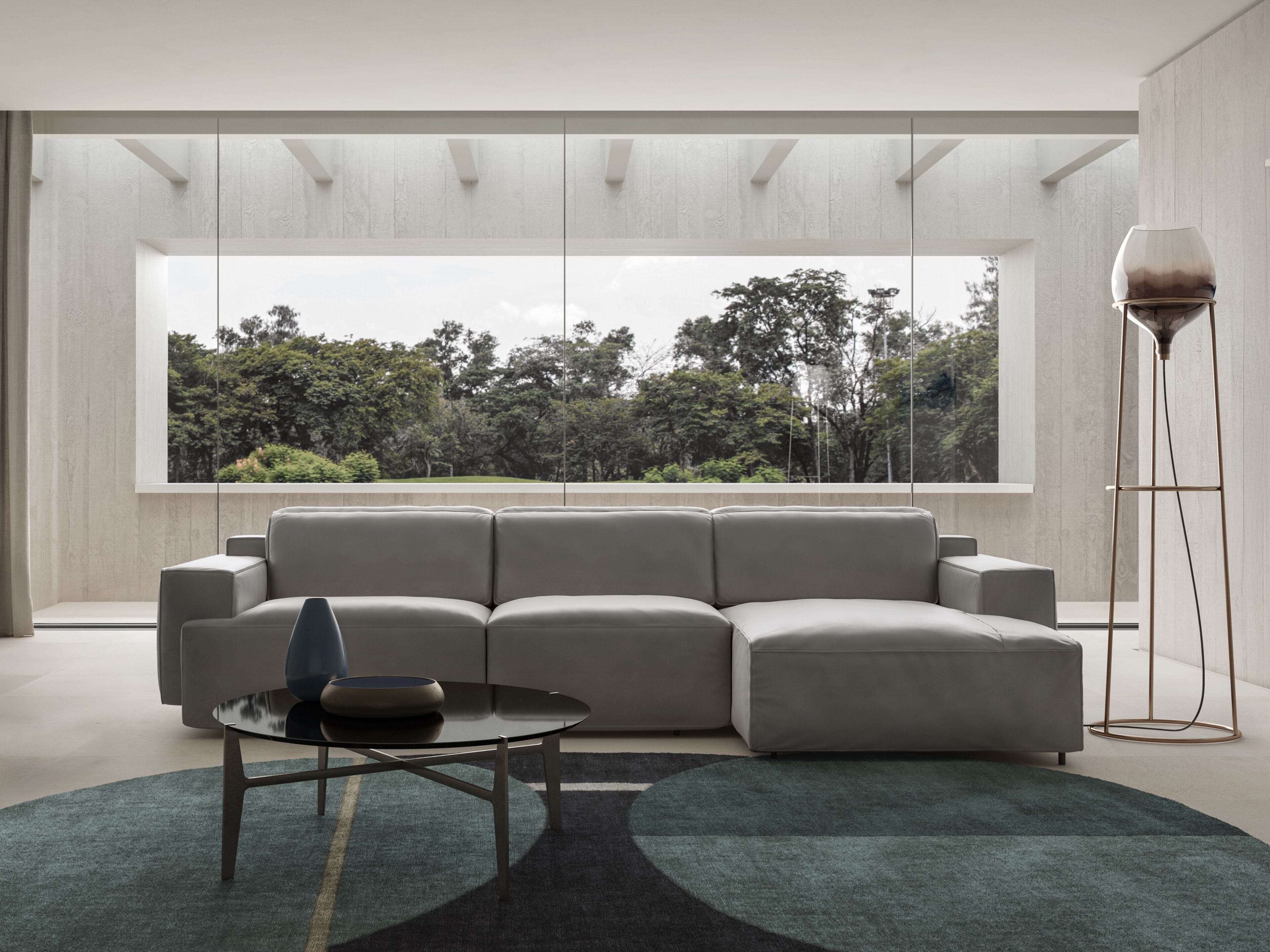 3-местный кожаный диван с откидывающейся спинкой Natuzzi Italia IAGO ARCH-00067871 - Вид №4