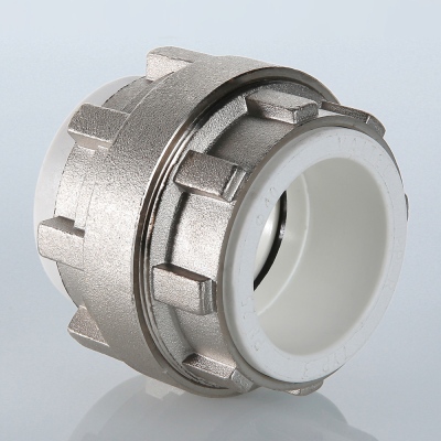 VTp.763.0.050 Фитинг полипропиленовый – муфта разъемная Valtec 50 мм  - Вид №10