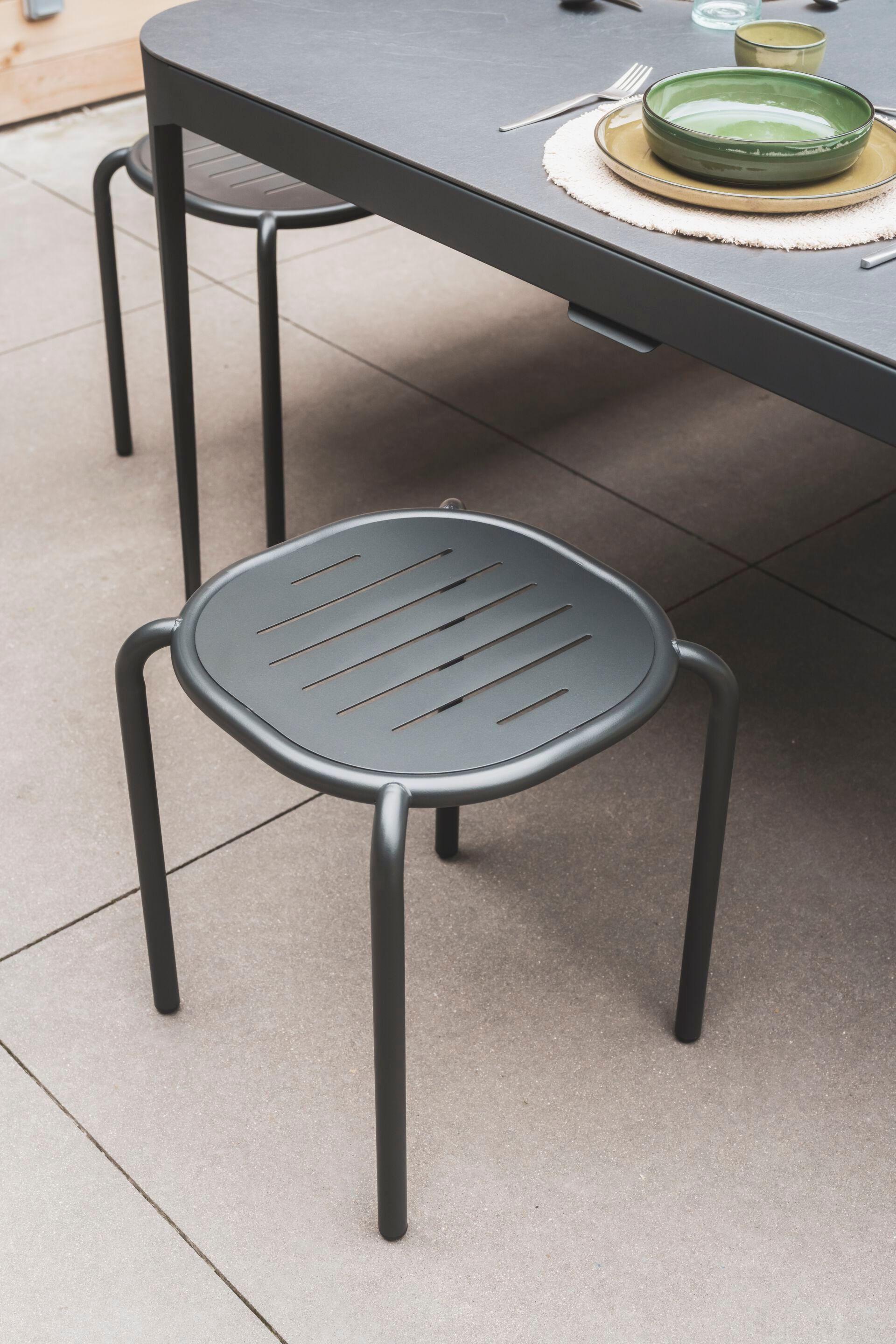 Низкий стул из оцинкованной стали Cornilleau Hyphen ARCH-00037036 - Вид №4