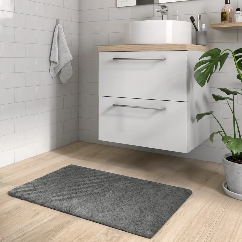 Коврик для ванной комнаты Sensea Remix 50x80 см цвет серый Без серии STLM-2066475 - Вид №5