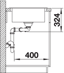 523163 Кухонная мойка Blanco Legra 8 S антрацит  Blanco Legra Антрацит - Вид №2