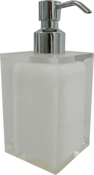 RA81(02) Gedy G-Rainbow, настольный дозатор с загнутым носом, цвет хром - белый