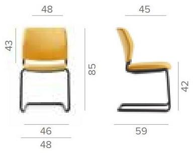Dauphin Консольный стул с тканевой обивкой Cay Cy 0476 - Вид №1