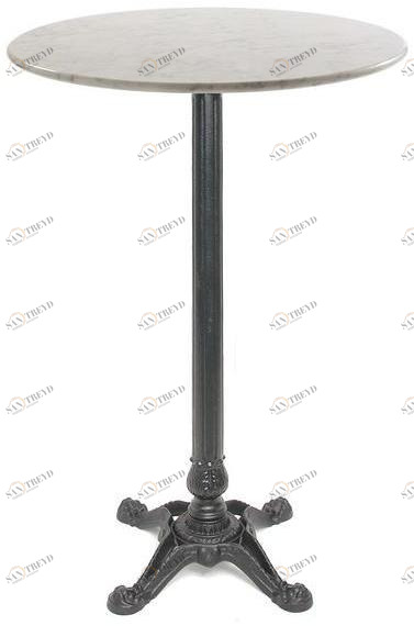 Vela Arredamenti Высокий стол из чугуна с 4-звездочным основанием по контракту Babis Babis-4-ff 