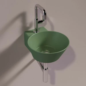 WA05MIRTOMATT Подвесная раковина настенная круглая Simas