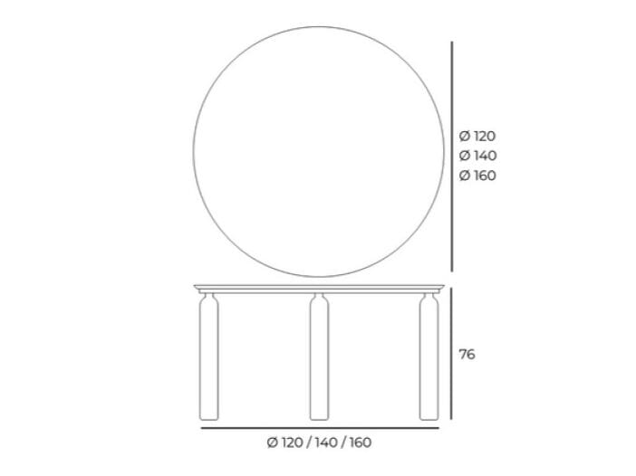 Круглый обеденный стол Pacini & Cappellini Чт ARCH-00127500 - Вид №2