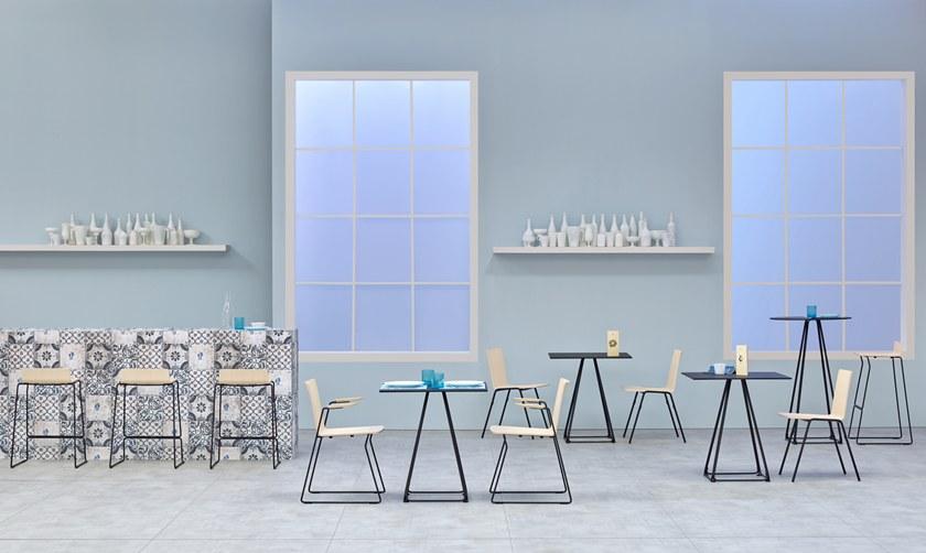 Pedrali Барный стул на санках с подставкой для ног Osaka metal 5717 - Вид №8