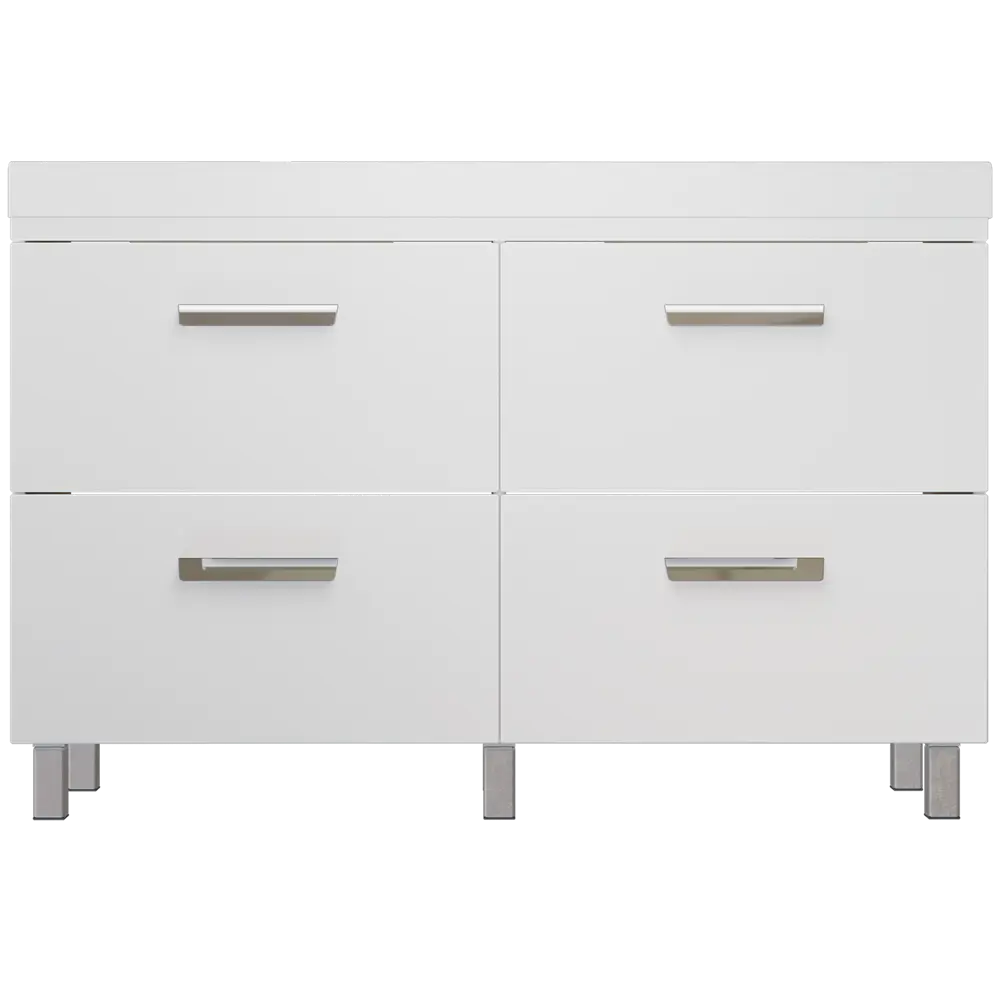 Тумба под раковину напольная Hilton 125 см цвет белый VIGO STLM-2039488