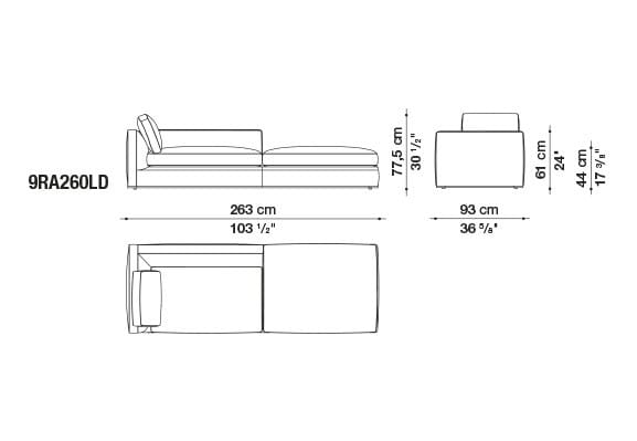 Ткань диван B&B Italia Ричард ARCH-00082196 - Вид №33