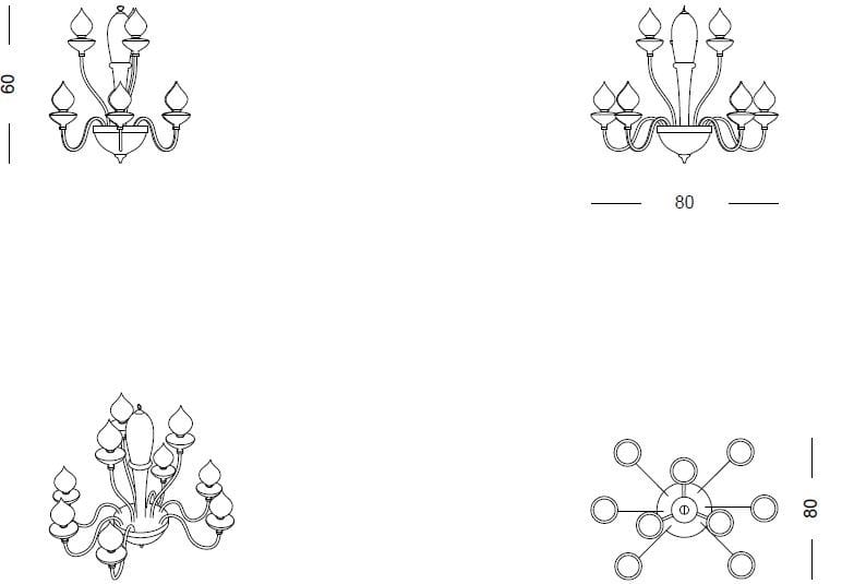 Железная галогенная наружная подвесная лампа Samuele Mazza Outdoor Sirio ARCH-00122048 - Вид №3