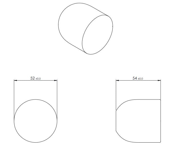 Дверная ручка VERUM обнаженная ARCH-00133597 - Вид №3