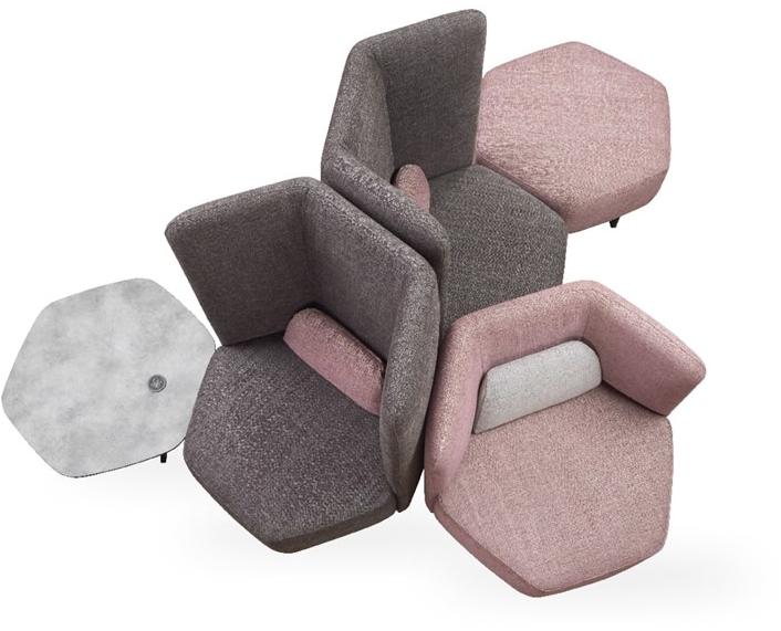 ROSSIN Пуф из акриловой ткани Picco sun-id-1502242 - Вид №2