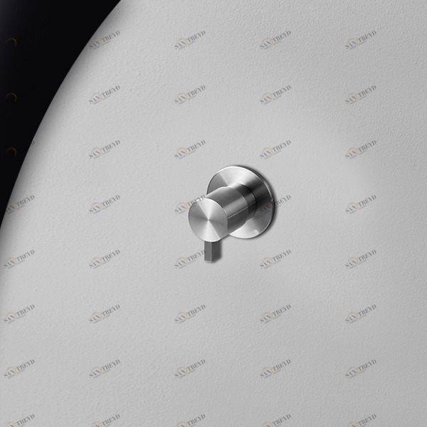 Запорный вентиль сталь матовая TOOX Radomonte TXQ50S