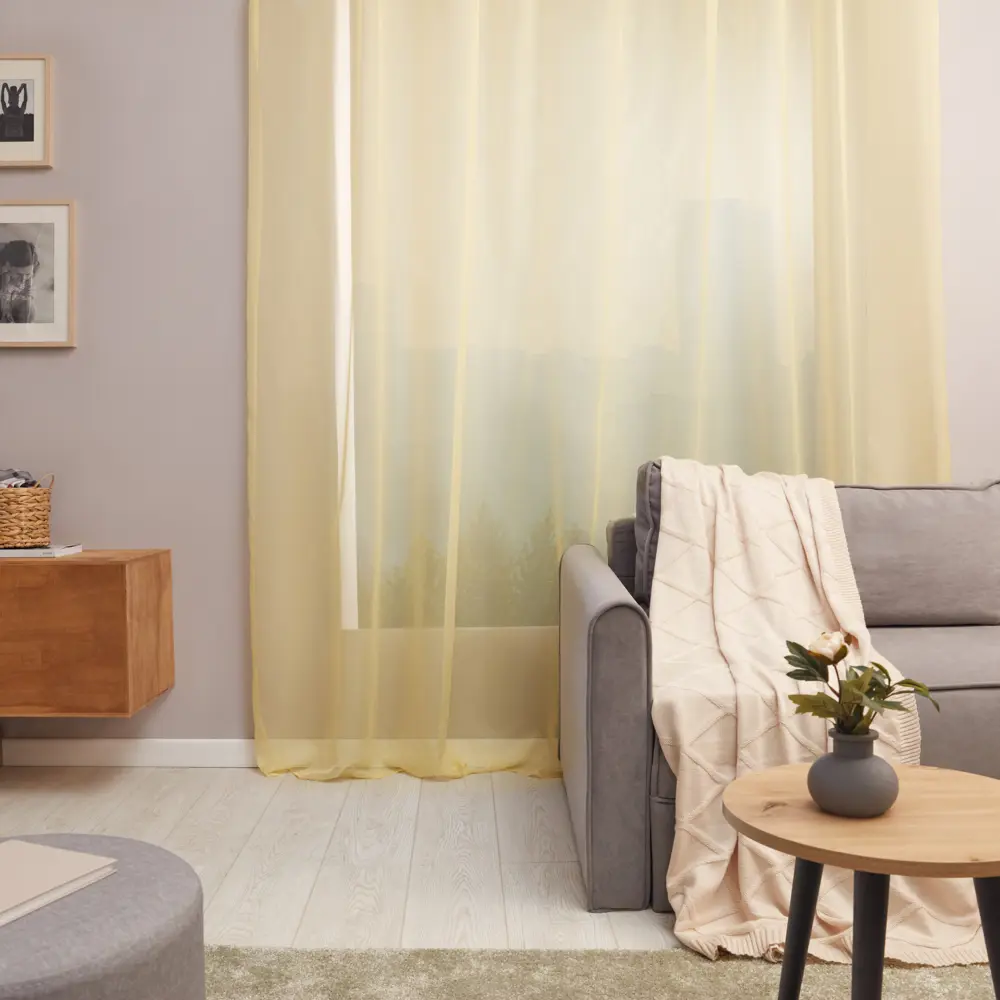 INSPIRE Тюль Banana с лентой для изящного декора окон 85868130 STLM-1413263