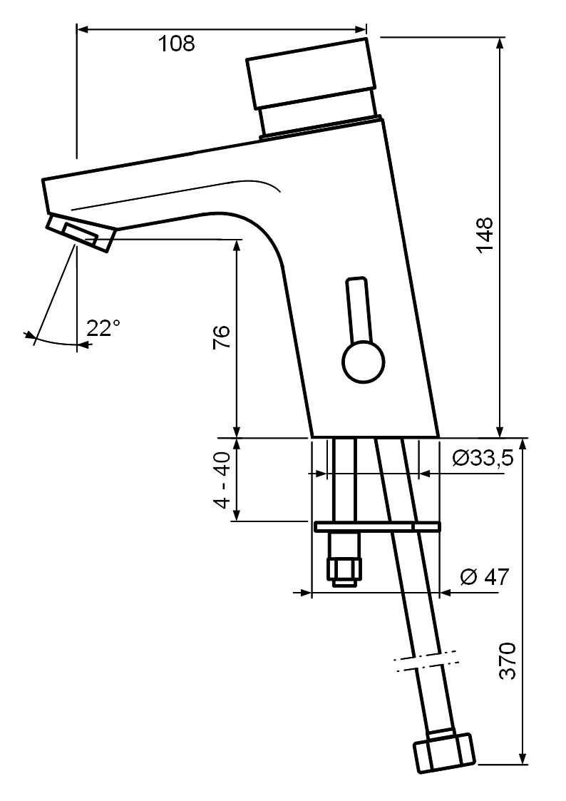 Benkiser Смеситель самозакрывающийся 185-20-00 175-20-00