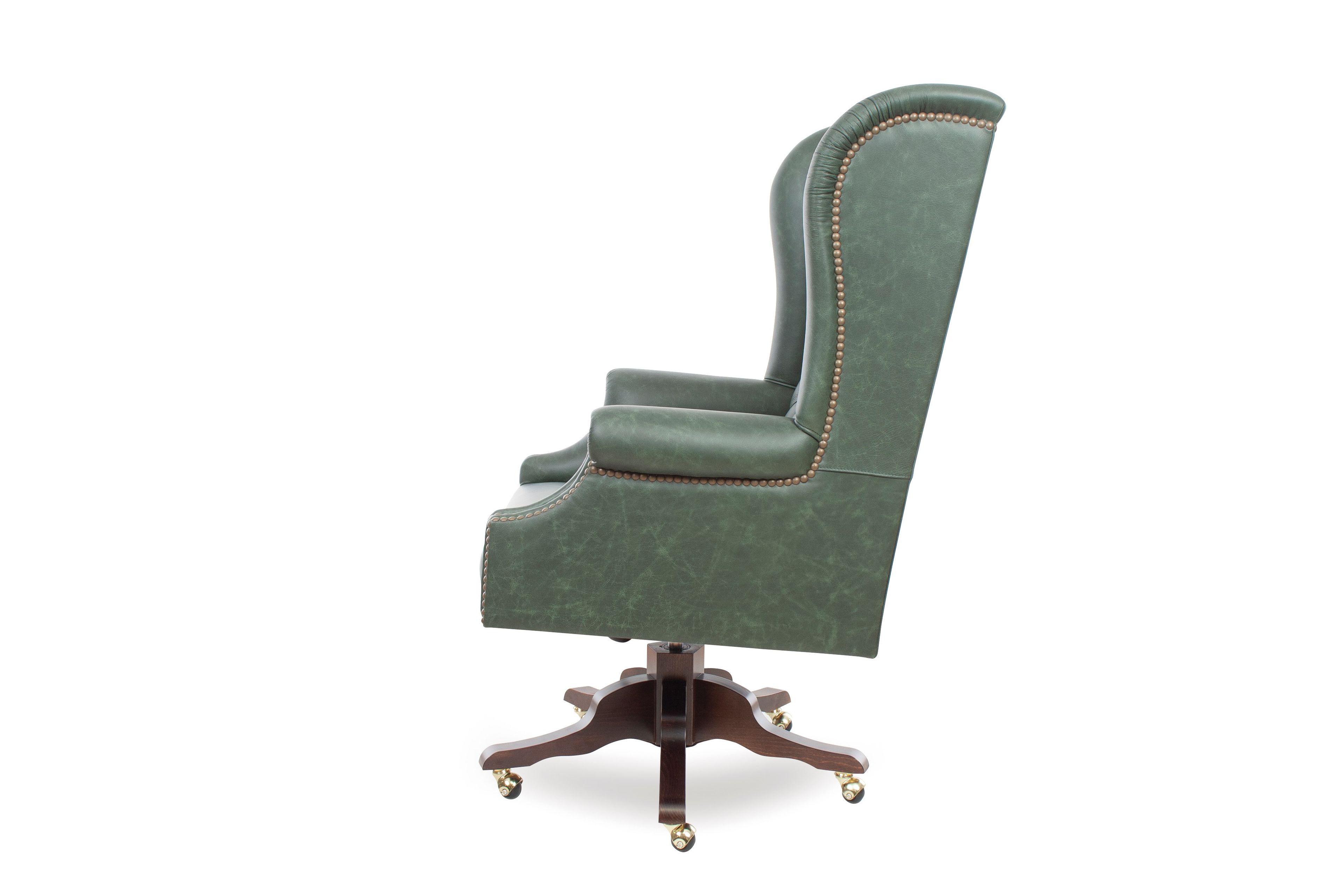 Офисное кресло с регулируемым по высоте кожаным подлокотником с 5 спицами CREARTE COLLECTIONS PRESIDENT ORIGINS ARCH-00000620 - Вид №7