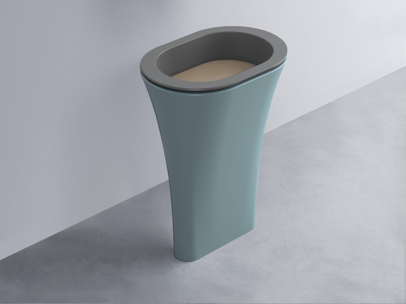 AMLA65-CM+AMPILO-AN+AMCOLO-PL Раковина Amedeo Ovale отдельностоящая cielo Enjoy + Amedeo Ceramica Cielo
