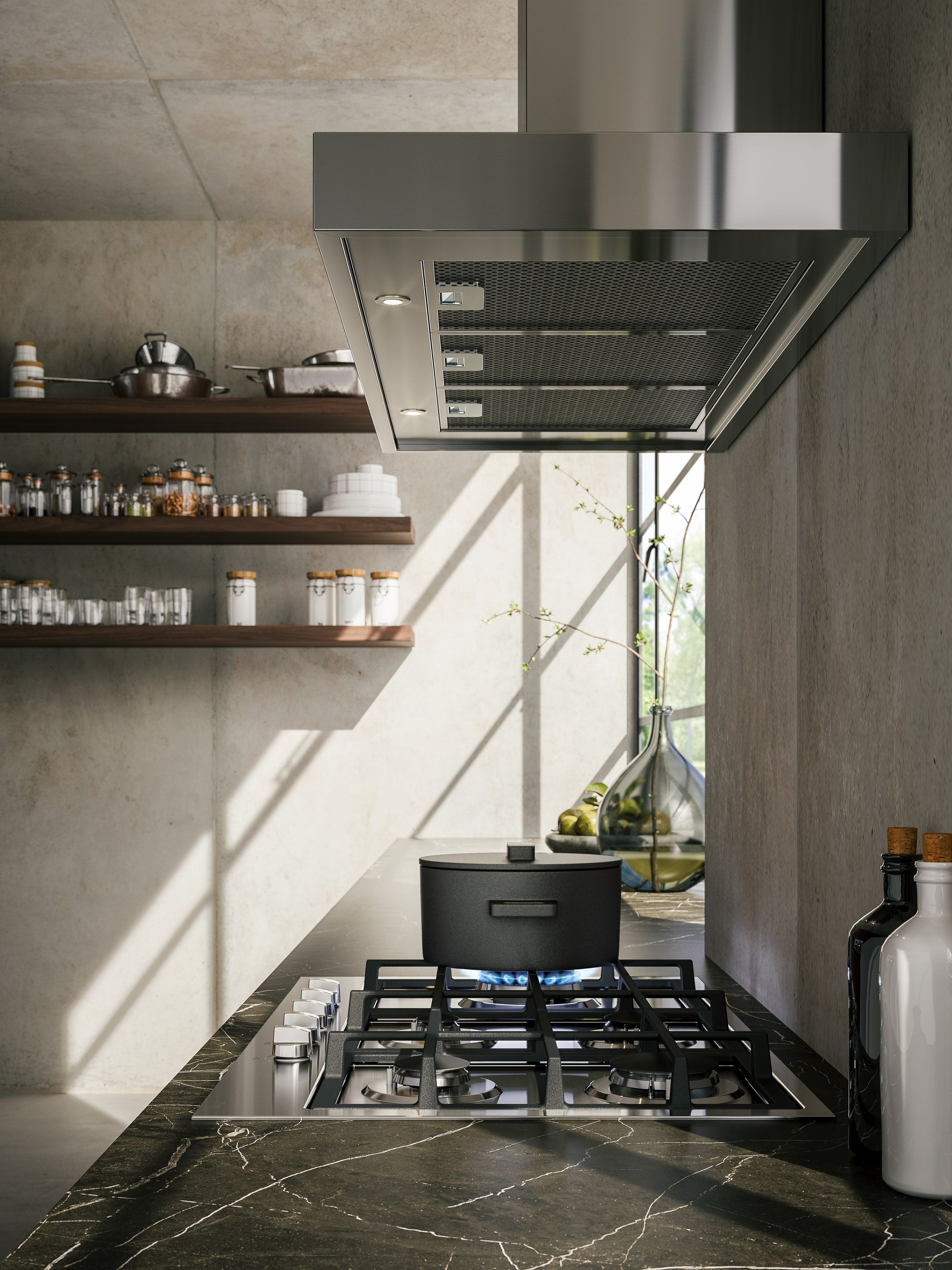 Настенный стальной вытяжной шкаф класса а Ilve Pro Line ARCH-00114700 - Вид №1