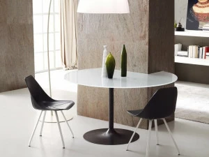 IDEAS Group Круглый обеденный стол из стеклокерамики