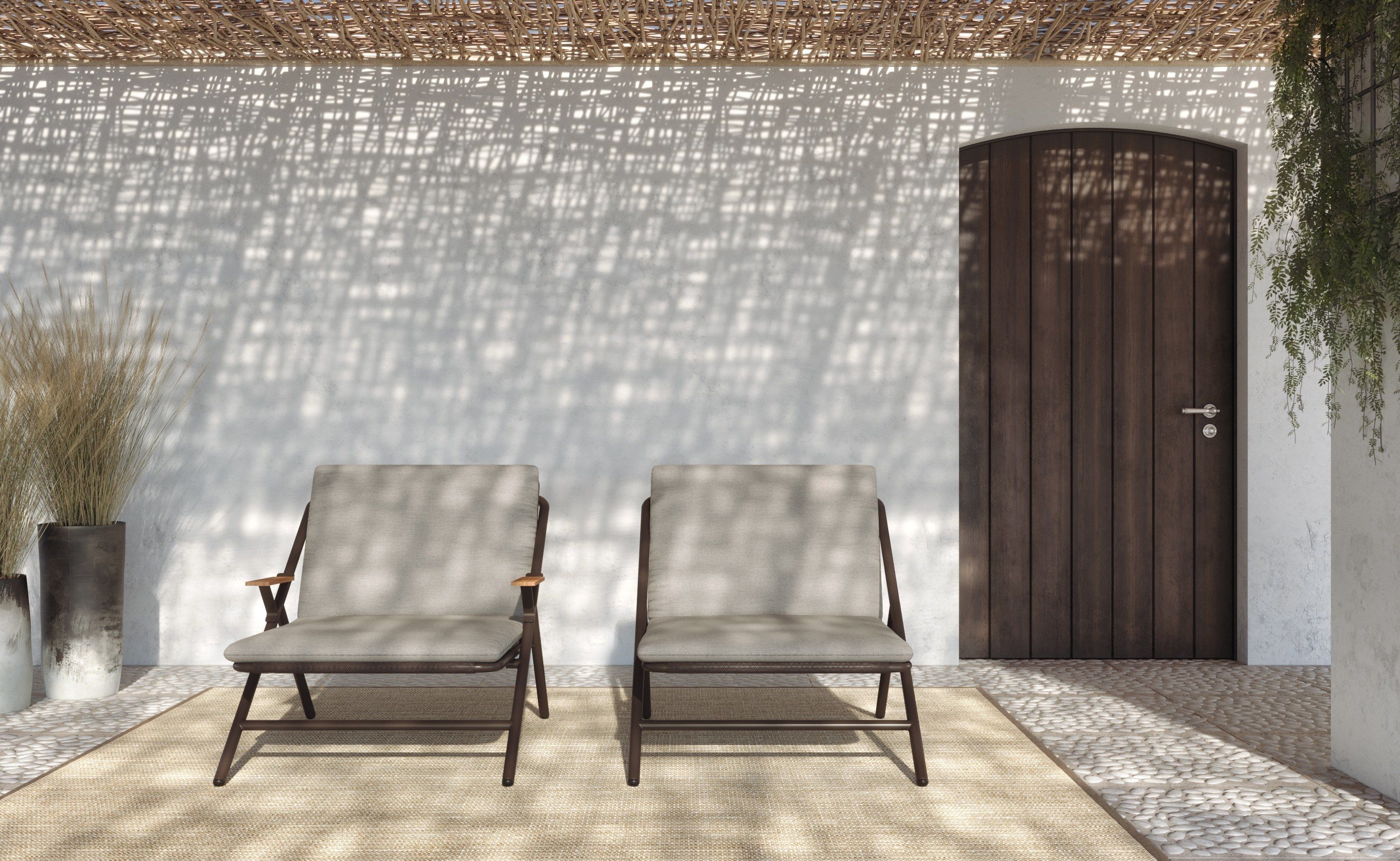 Садовое кресло из ткани и алюминия Bivaq Garda ARCH-00074644 - Вид №1