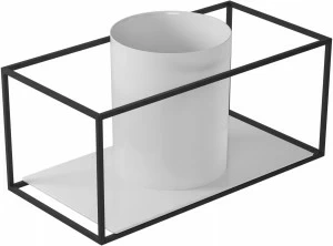 2077NE Подвесная раковина настенная прямоугольная Galassia  черная