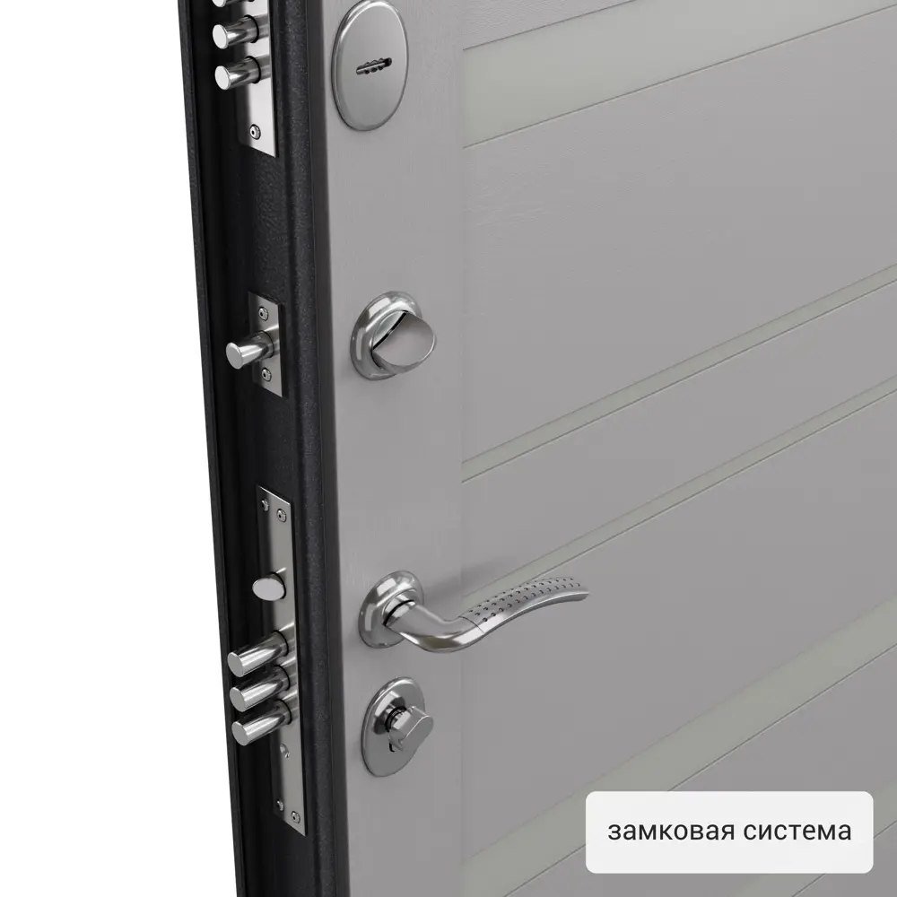 Дверь входная металлическая Страйд Linea 950 мм левая цвет серый TOREX STLM-2112276 - Вид №1