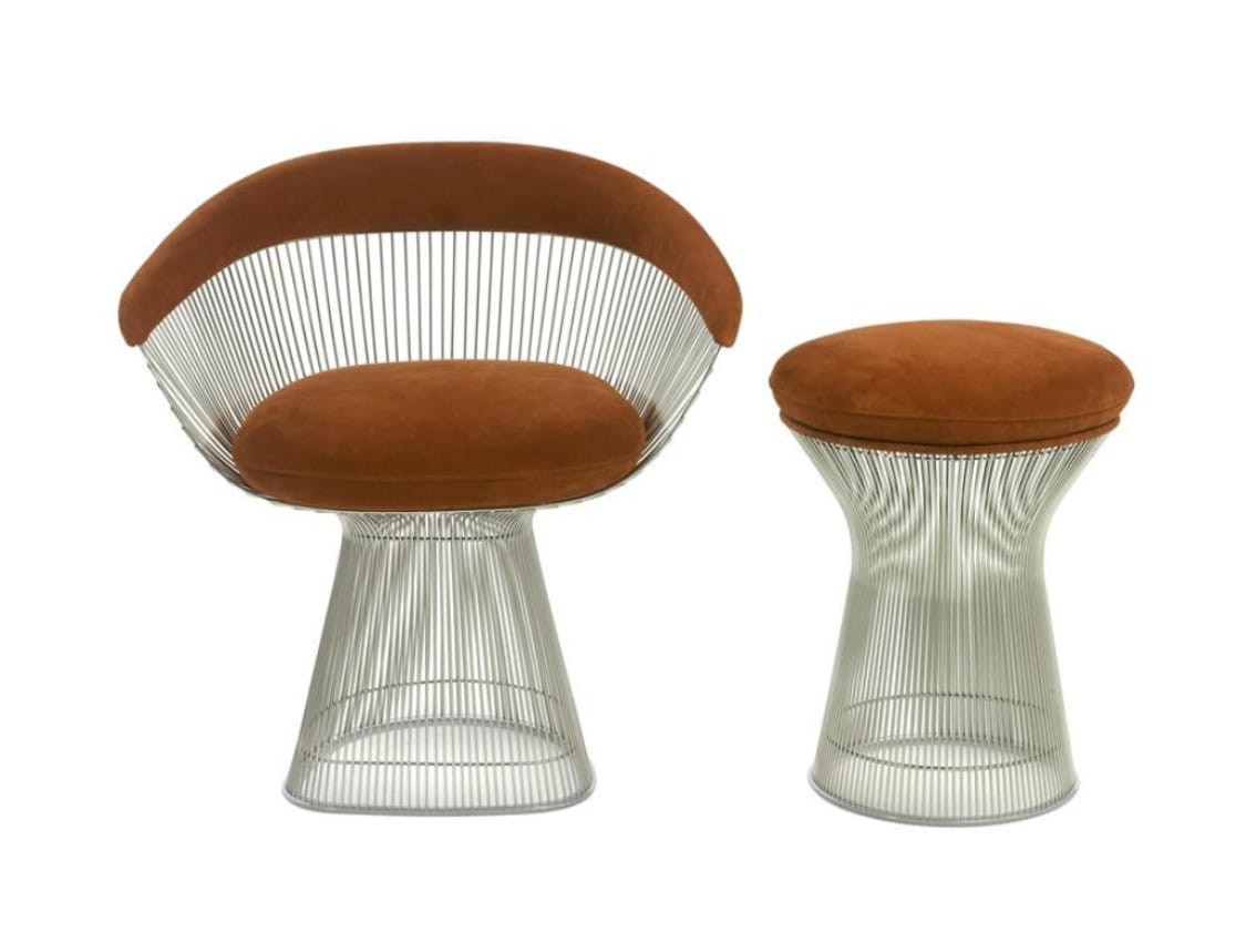 Стальной стул с подлокотниками Knoll Platner ARCH-00027381 - Вид №14