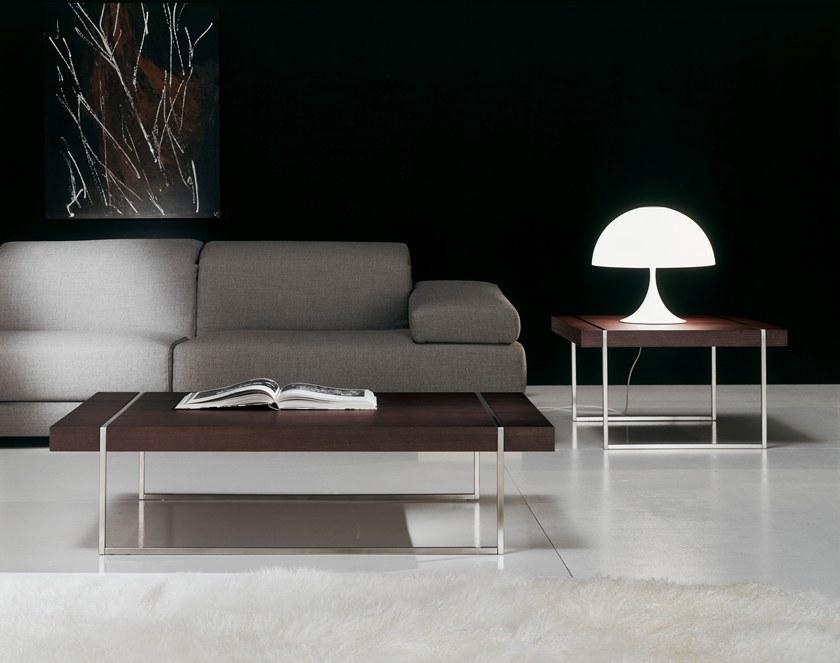 Kendo Mobiliario Лакированный прямоугольный журнальный столик из мдф со встроенным ящиком Mix sun-id-1474047 - Вид №1