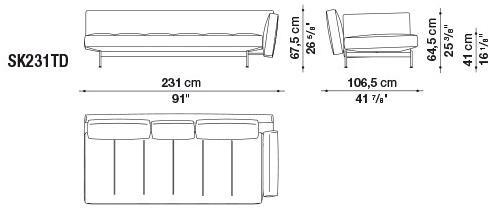 B&B Italia Модульный тканевый диван Saké sun-id-1382720 - Вид №23