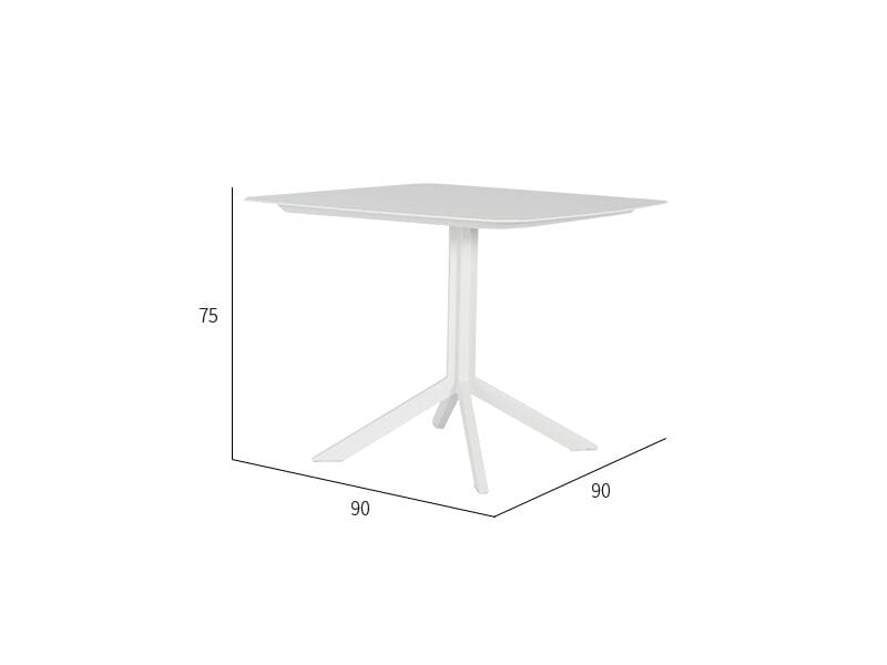 Металлический квадратный садовый стол VINEKO Felice ARCH-00150745 - Вид №1