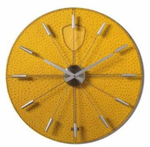 Tonino Lamborghini Casa Настенные часы из кожи страуса