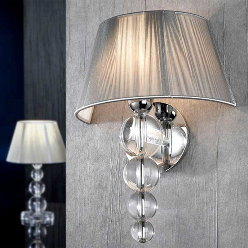 Бра настенное серебристое Schuller Mercury 663676 SCHULLER  00-3882790 Серебро  - Вид №1