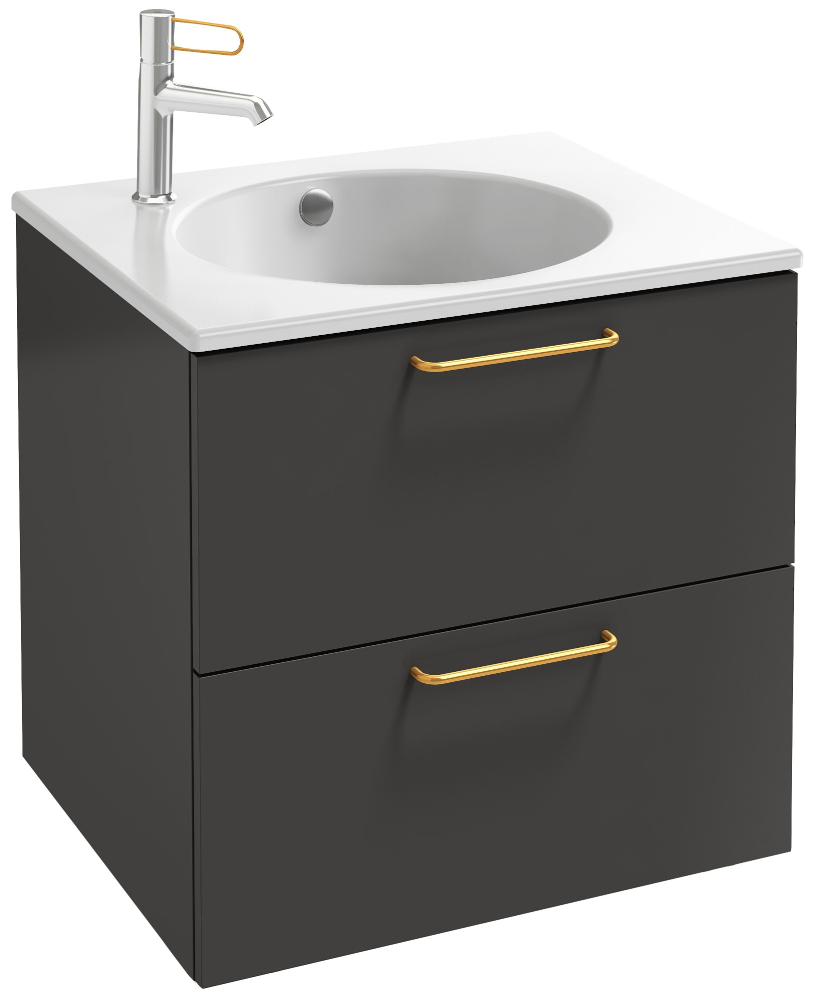 EB2520-R8-N14 Тумба под столешницу 60 см, 2 ящика, золотая ручка JACOB DELAFON ODÉON RIVE GAUCHE ODEON RIVE GAUCHE