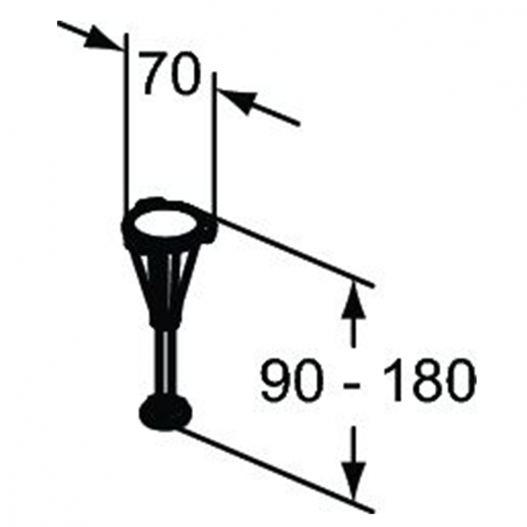 T462767 Ножки для поддонов ULTRA FLAT NEW Ideal Standard ULTRAFLAT NEW  - Вид №2