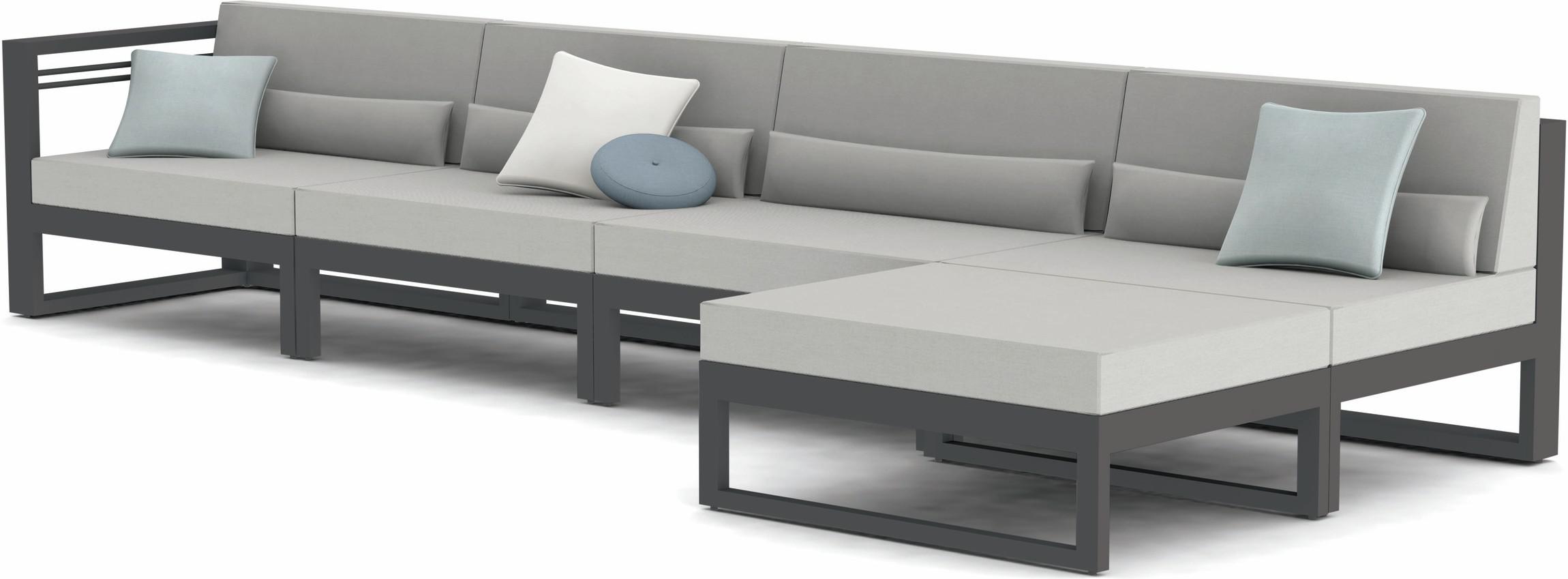 MNST1135 Concept 4 лава черный текстиль справа Manutti Fuse