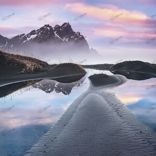 SH016-VD2-Glowing-Vestrahorn Фотообои Komar Stefan Hefele 2.5х2 м SH016VD2GLOWINGVESTRAHORN