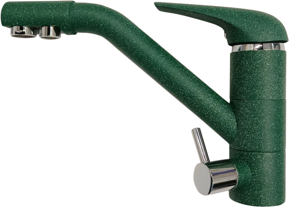Кухонный смеситель 2624-1 зеленый GranFest 