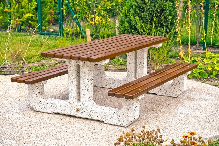 ENCHO ENCHEV - ETE Стол для пикника из бетона и дерева  219  - Вид №3