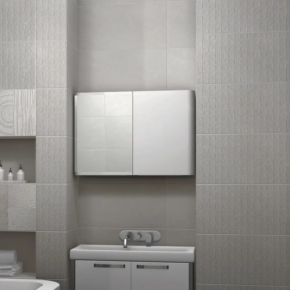 Плитка настенная Нефрит-Керамика Fisher 30х60 см 1.8 м² бетон цвет серый мозаика STLM-2152203