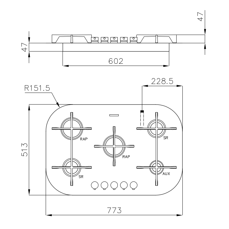 7367032 Варочная панель Veronika filotop 7367 032 Fosterspa  - Вид №1