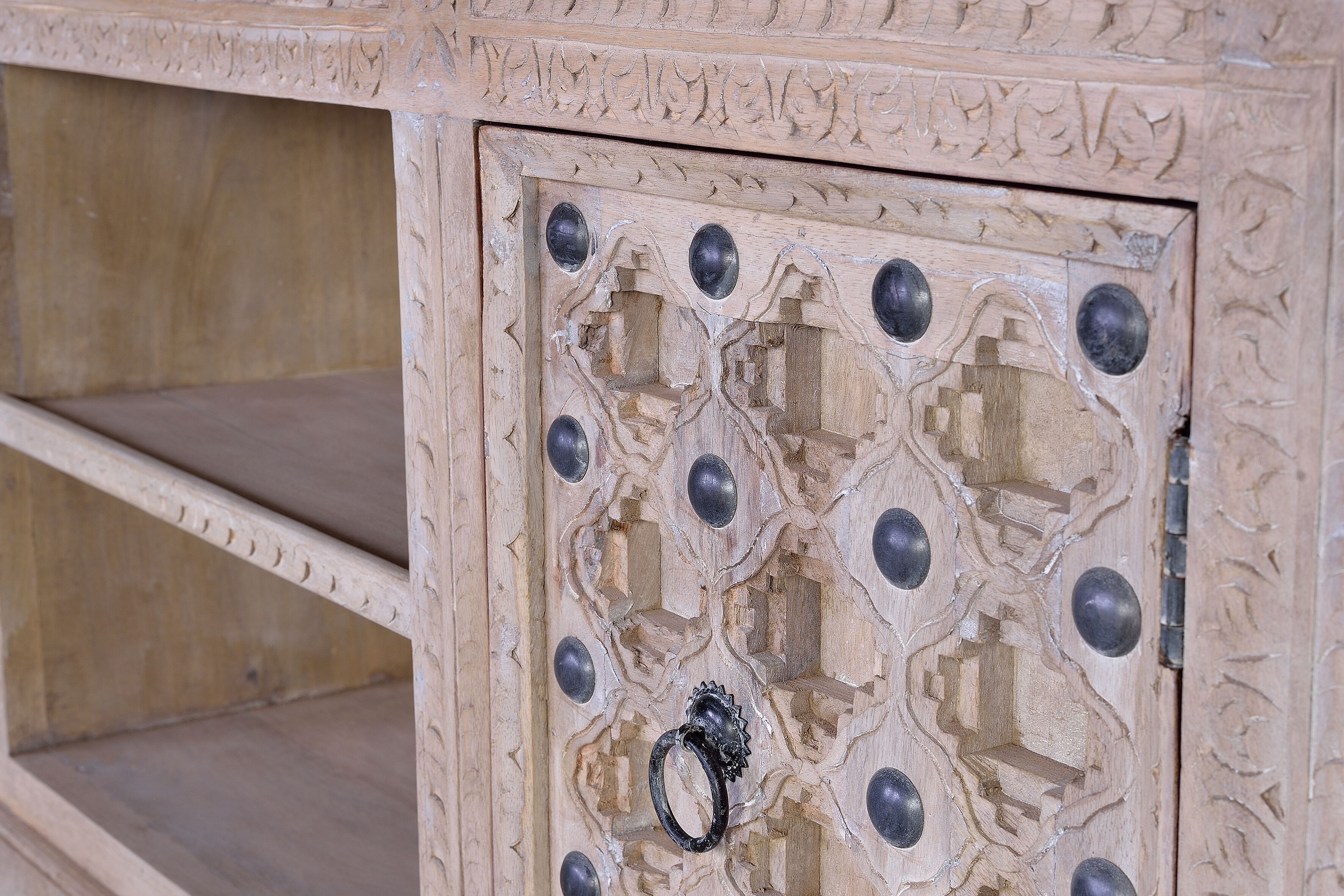 Шкаф для телевизора mango с распашными дверцами Giner y Colomer Bakhra Natural ARCH-00097316 - Вид №2