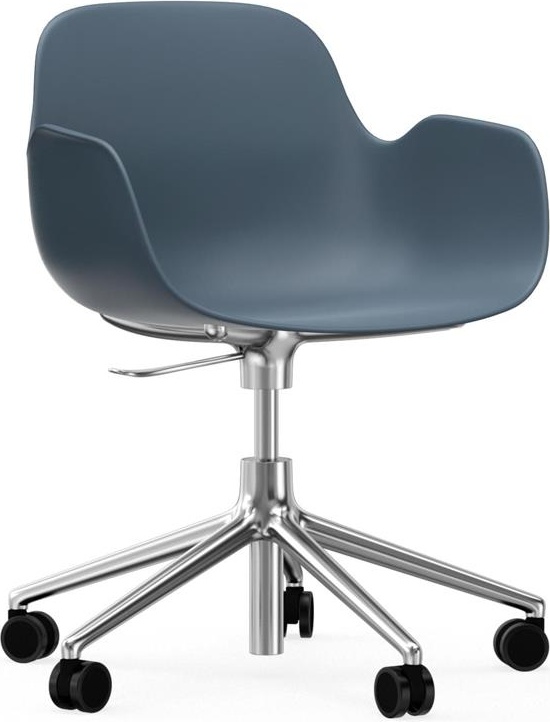 606143 Кресло Swivel 5W Gaslift Alu Blue Normann Copenhagen Form