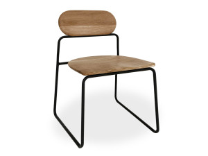 Стул для сада из металла и дерева