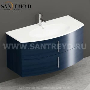 MDMC10Y6025 Тумба с двумя ящиками 100 см синяя Globo 4ALL Италия