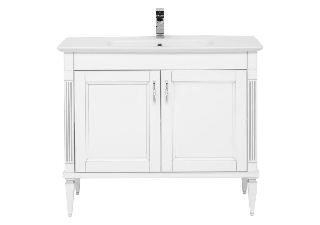 Тумба с раковиной Aquanet Селена 105 белый/серебро (2 дверцы) 0020165000196393 - Вид №2