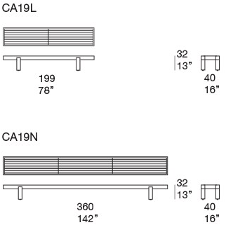 Paola Lenti Садовая скамейка из кедра Toku sun-id-1409026 - Вид №2