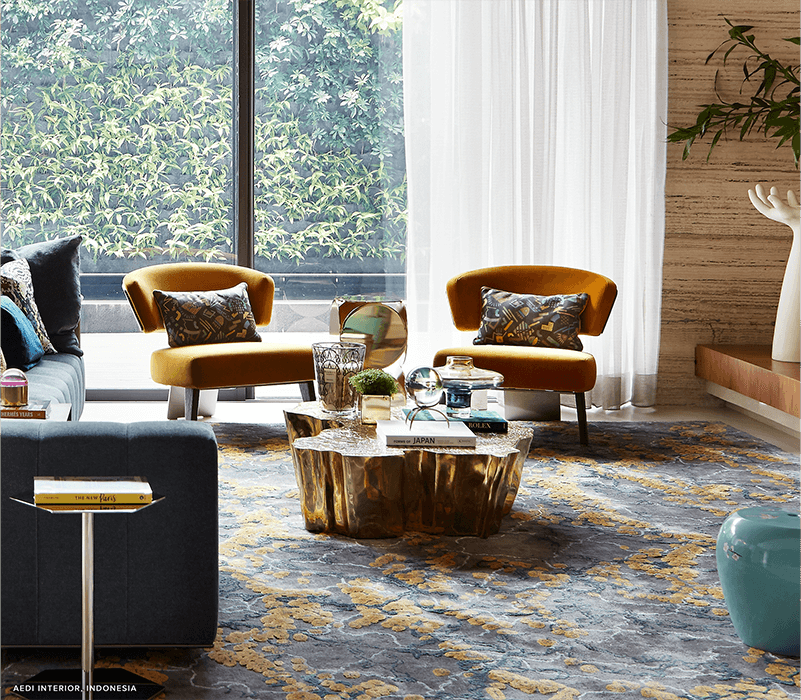 0-146 Золотой центральный стол Eden Boca Do Lobo  - Вид №23