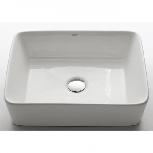 KCV121-KEF14700CH Накладная раковина на столешницу  прямоугольная Krausru  - Вид №2