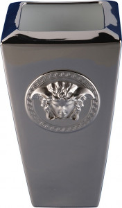 81038 Rosenthal Versace Ваза Rosenthal Versace Медуза Платиновая 24см, фарфор Фарфор