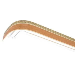 Карниз двухрядный с багетной планкой Греция 300 см ясный дуб